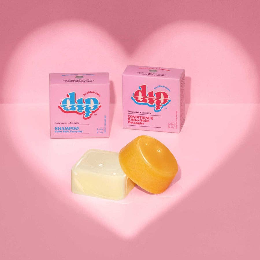 Dip Shampoo 0.75 oz Mini Dip Color Safe Shampoo Bar (0.75 oz) | Rosewater & Jasmine | Dip