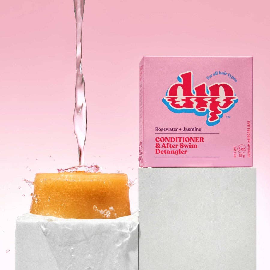 Dip Conditioner Rosewater & Jasmine / 3 oz Conditioner Bar & After Swim Detangler (3 oz)  | Rosewater & Jasmine | Dip