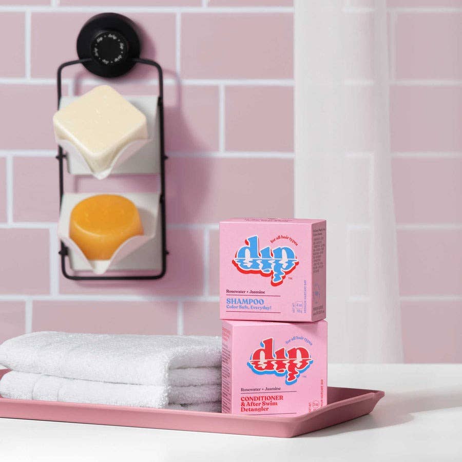 Dip Conditioner Rosewater & Jasmine / 3 oz Conditioner Bar & After Swim Detangler (3 oz)  | Rosewater & Jasmine | Dip