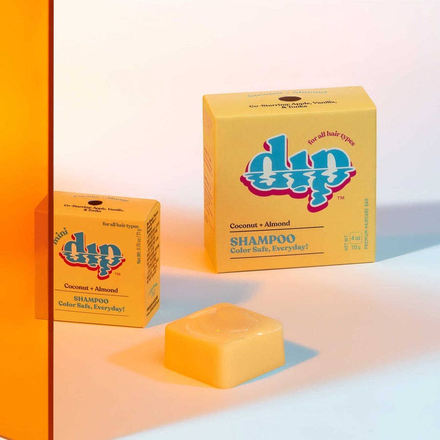 Dip Shampoo 0.75 oz Mini Dip Color Safe Shampoo Bar (0.75 oz) |Coconut & Almond | Dip