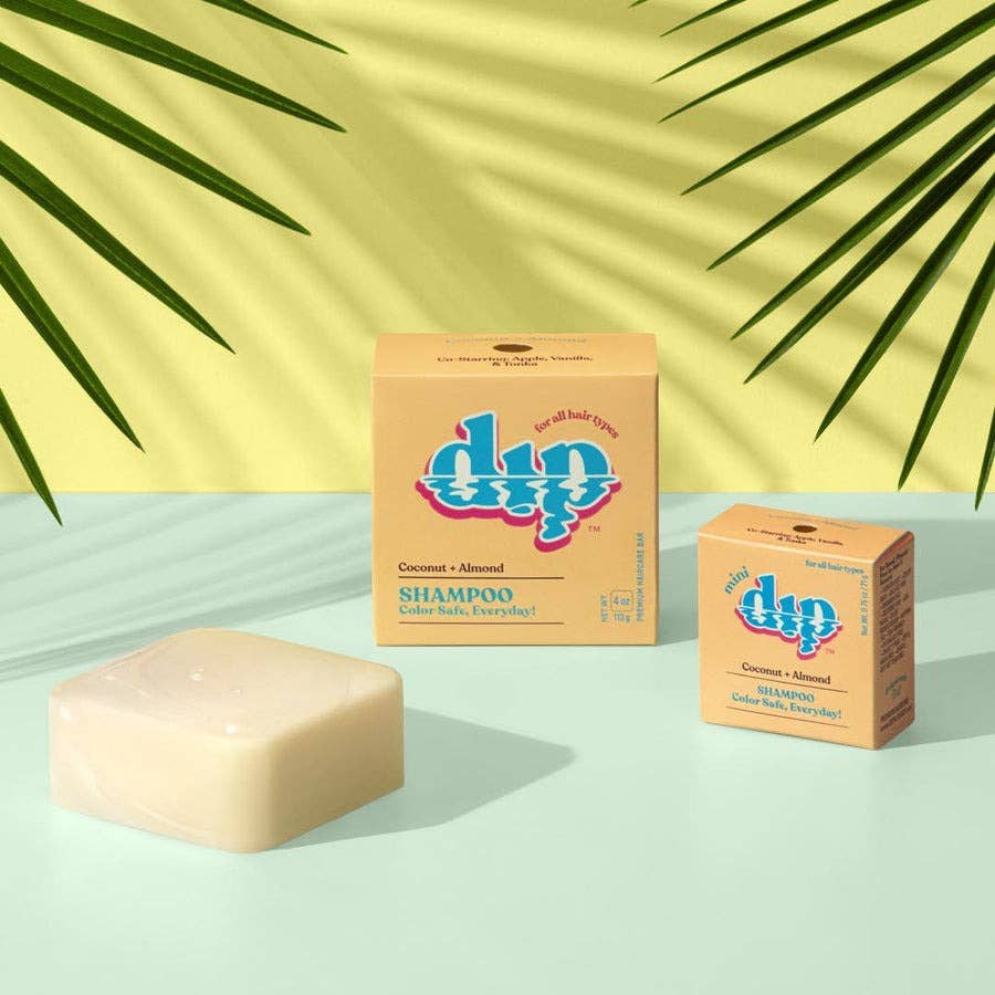 Dip Shampoo 0.75 oz Mini Dip Color Safe Shampoo Bar (0.75 oz) |Coconut & Almond | Dip