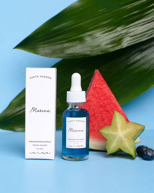 Earth Harbor Naturals Skincare 10 ml "Marina" Brightening Elixir: Blue Tansy + Squalane | Earth Harbor Naturals