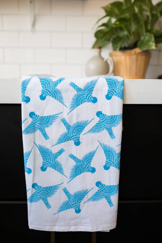 Gingiber Kitchen Towel Bluebird Tea Towel | Gingiber