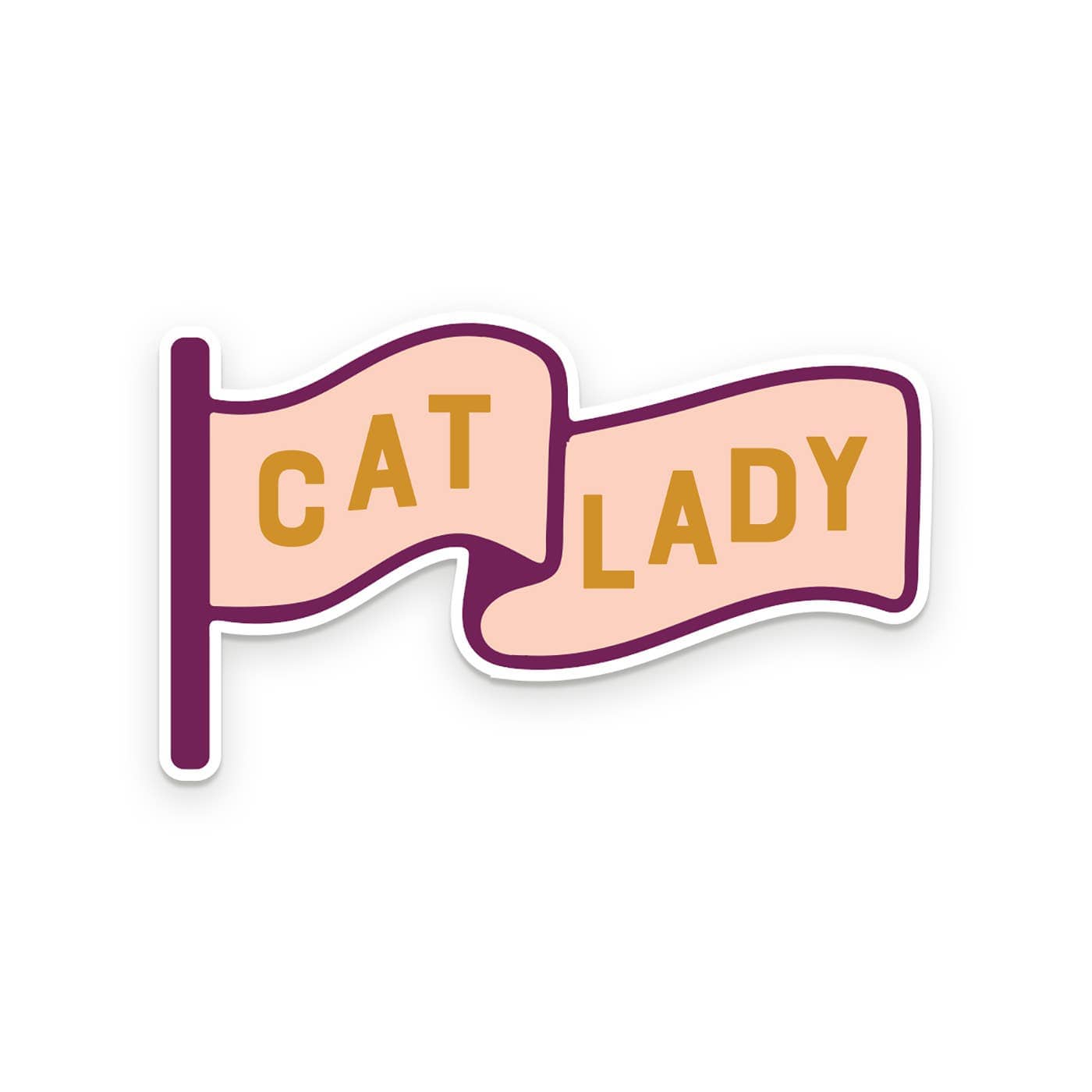 Ruff House Print Shop Sticker Cat Lady Sticker | Ruff House Print Shop