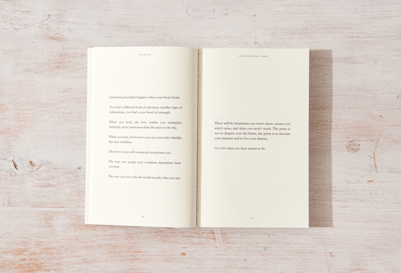 Thought Catalog Print Book "All The Love You Carry" book | Charis Ed | Thought Catalog